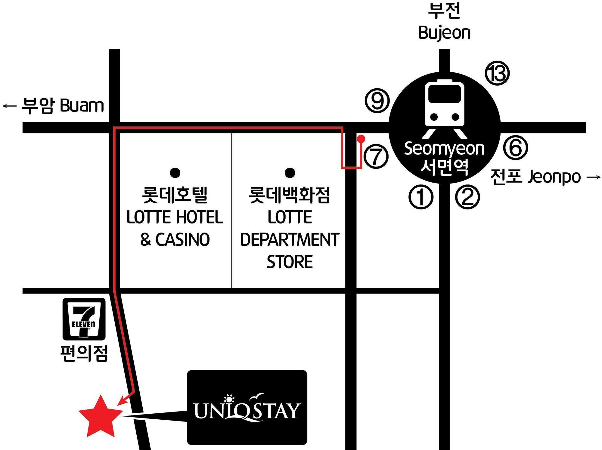 Uniqstay بوسان المظهر الخارجي الصورة